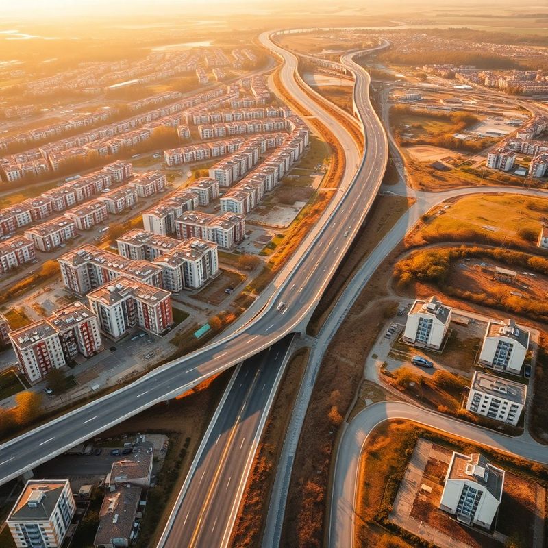 Zonă rezidențială nouă în construcție lângă interconectarea cu A3 din Oradea