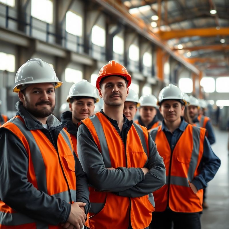 Muncitori într-un parc industrial modern din județul Bihor
